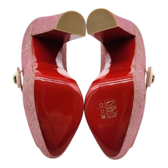 Christian Louboutin Bibibop Platform Peep Toe Pumps 140 - Pink 36 5.5US $895 NWB - Picture 10 of 11